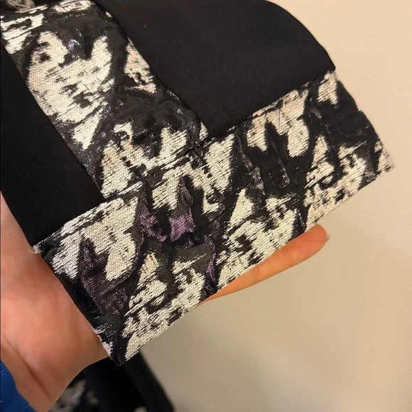 Joseph Ribkoff Black and White Patterned Jacket - Picture 9 of 9